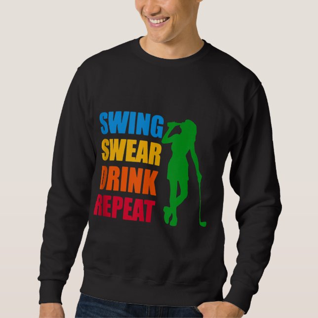 Sudadera Swing Swear Bebe Repeat Love Golf (Anverso)