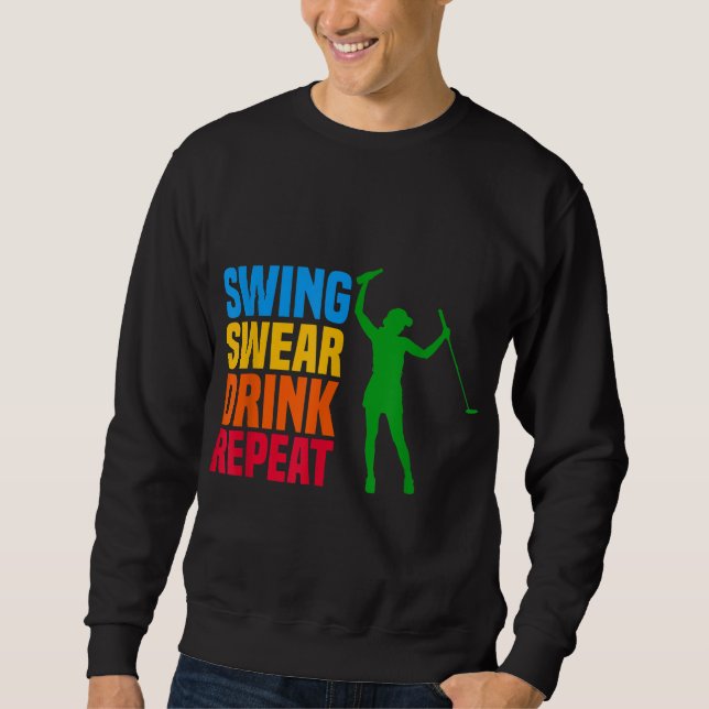 Sudadera Swing Swear Bebe Repeat Love Golf (Anverso)