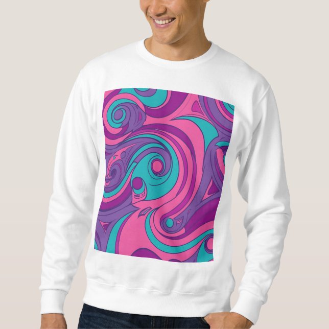 Sudadera Swirl Psychedelic (Anverso)