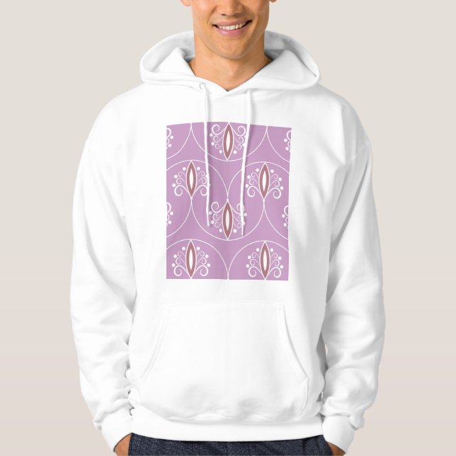 Sudadera Swirling Elegance: Geométrica de época (Anverso)