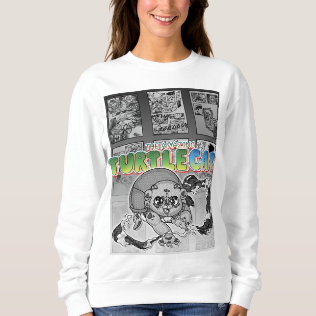 Sudadera Swish-a-wssshh Actiony Turtlecat Manga Toned (Anverso)