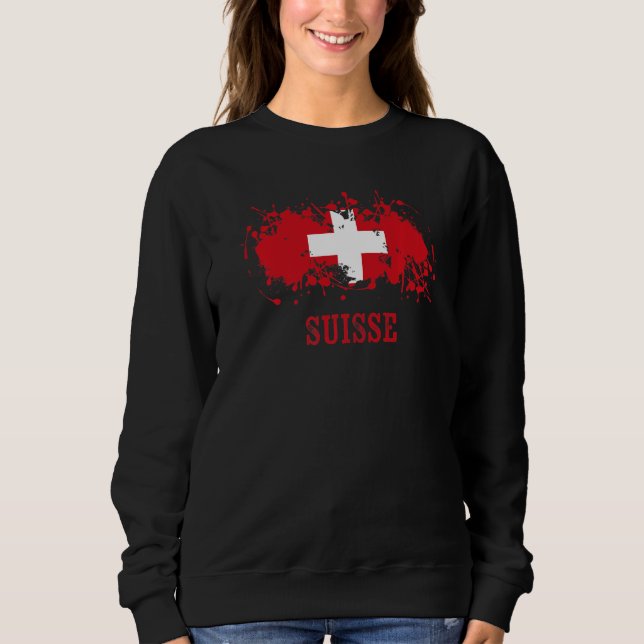 Sudadera Swiss enthusiasts for Schweiz or Suisse or and Swi (Anverso)