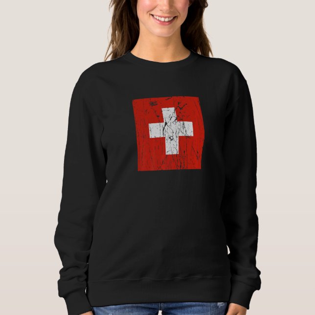 Sudadera Swiss Switzerland Flag Pride Swiss Flag (Anverso)