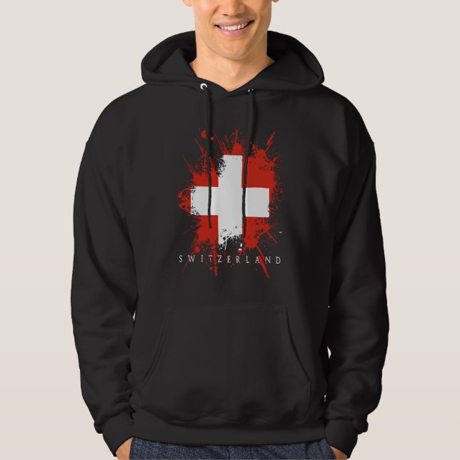 Sudadera Switzerland Flag Bern Genf State Nationality (Anverso)