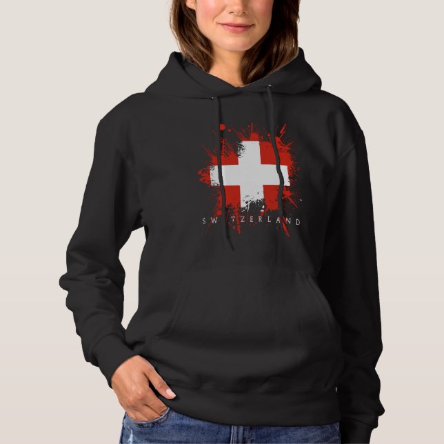 Sudadera Switzerland Flag Bern Genf State Nationality (Anverso)