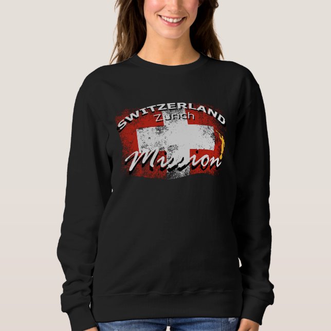 Sudadera Switzerland Zurich Mormon LDS Mission Missionary (Anverso)