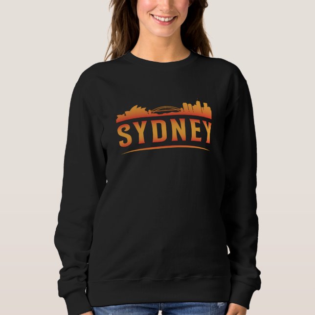 Sudadera Sydney Australia City Skyline Cityscape Gratis (Anverso)