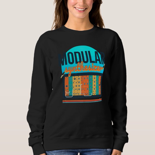 Sudadera Synthesizer modular Synthwave 80s Synth Synthesiz (Anverso)