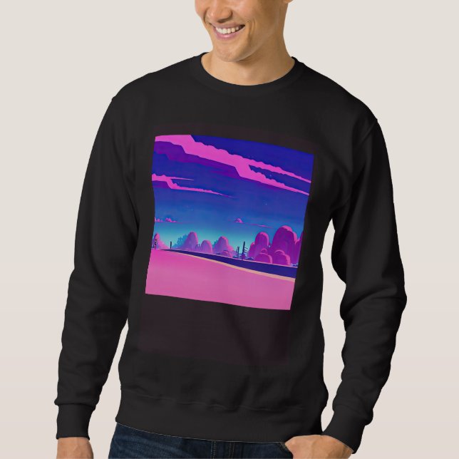 Sudadera Synthwave outrun retrowave futuresynth sci fi  20 (Anverso)