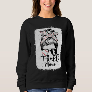Sudadera T Ball Mimi Leopardo Antiguo Moño Desordenado Blan