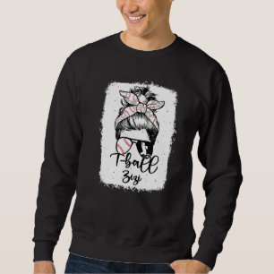 Sudadera T Ball Zizi Leopardo Vintage Moño Desordenado Blan