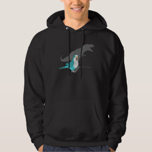 Sudadera T-rex Blue Monk Parakeet, memes divertidos de Birb