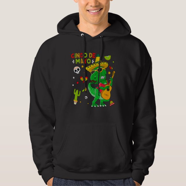 Sudadera T Rex Cinco De Mayo Dinosaurio Tacosaurus Toddler  (Anverso)