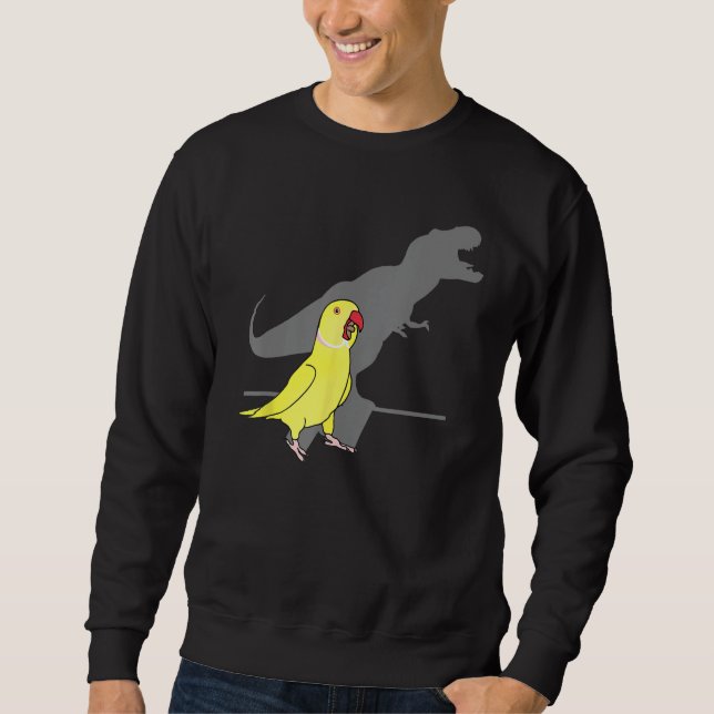 Sudadera T-rex Cuello amarillo, memes de Birb gritando (Anverso)