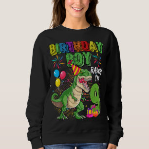 Sudadera T Rex Dinosaur Birthday Boy Rawr Tengo 9 Años Nove
