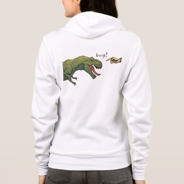 Sudadera T-Rex Dinosaur Boop Tyrannosaurus mujeres (Reverso)