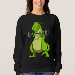 Sudadera T Rex Dinosaur Fitness Gym Bodybuilder Weightlifti
