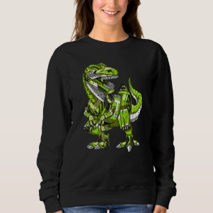 Sudadera T Rex Dinosaurio Robot Futurista Ciencia Ficción B