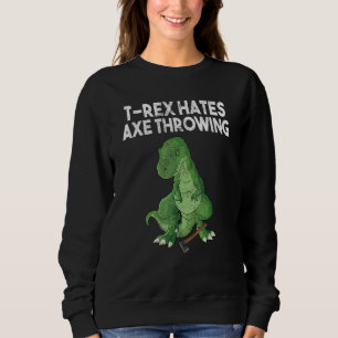Sudadera T-Rex odia el sombrero de sarcasmo de broma de din