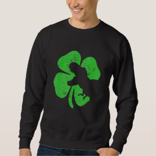 Sudadera T Rex St Patricks Día Dinosaurio Shamrock Hombres