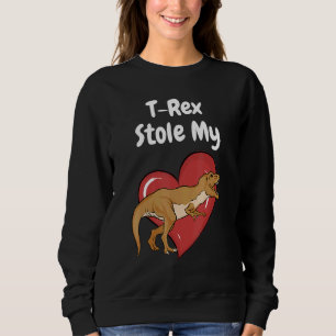 Sudadera T-Rex Stole My Heart - Cita de Tyrannosaurus Rex