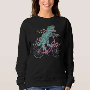 Sudadera T Rex Viajando En Bicicleta Trex Dinosaur