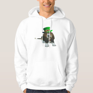 Sudadera T-Shirt Basset Hound Happy St. Patrick