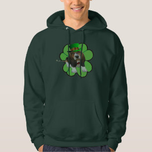 Sudadera T-Shirt Basset Hound Happy St. Patrick's Clover