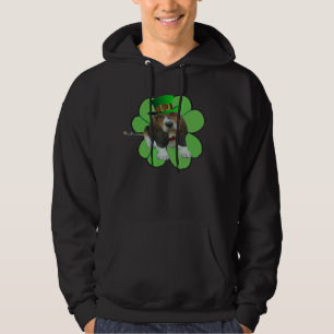 Sudadera T-Shirt Basset Hound Happy St. Patrick's Clover