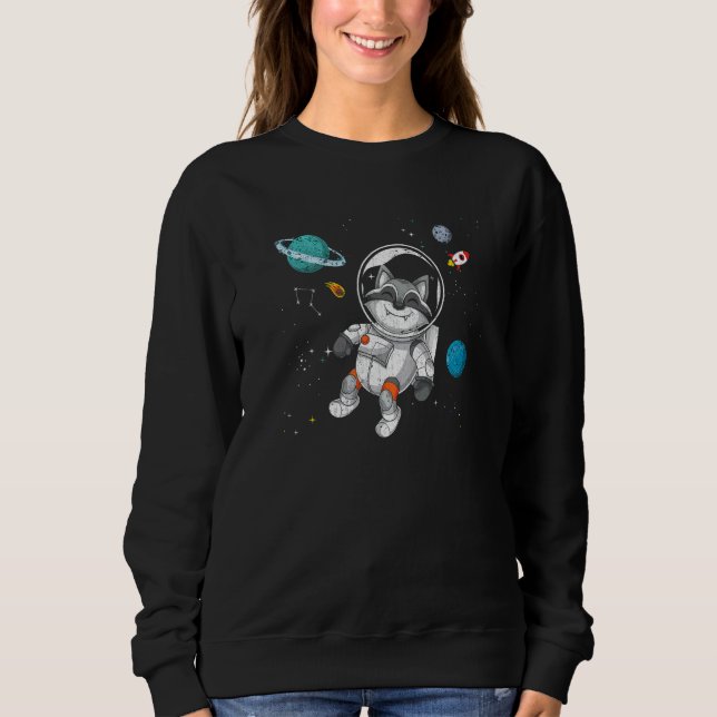 Sudadera Tabaco astronauta para la ciencia de animales en e (Anverso)