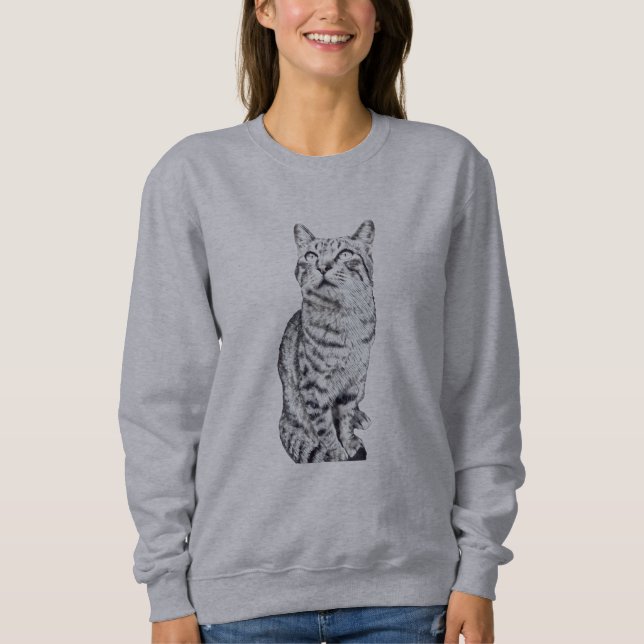 Sudadera tabby cat (Anverso)
