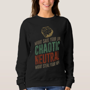 Sudadera Tabla de alineación neutra caótica D20 Rpg Gamers