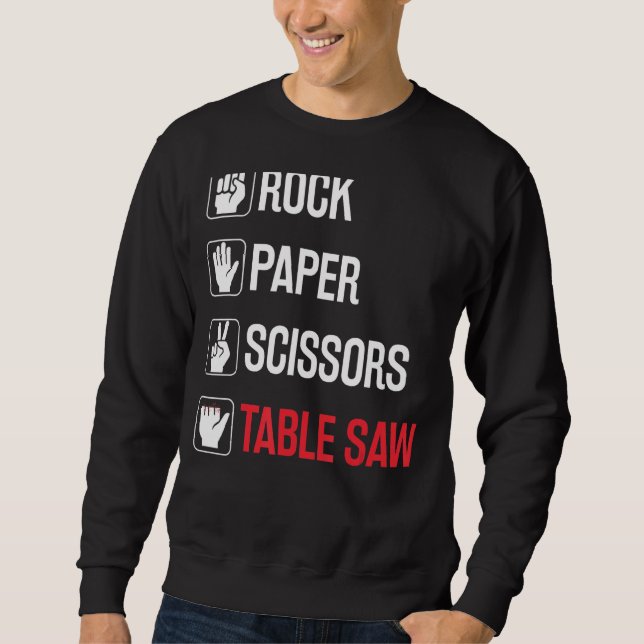 Sudadera Tabla de escayas de papel de rock con carpa divert (Anverso)