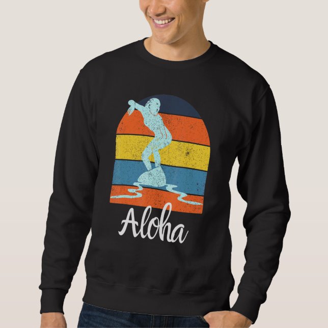 Sudadera tabla de surf Aloha Hawaii Hawaii (Anverso)