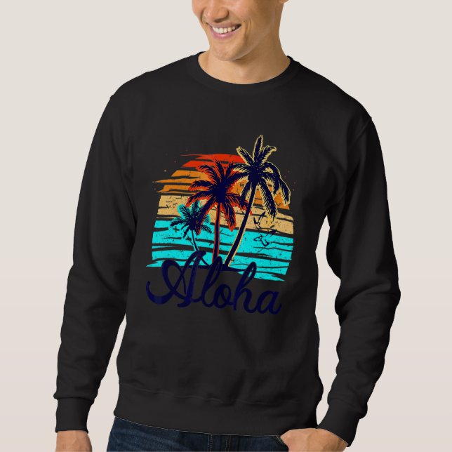 Sudadera tabla de surf Aloha Hawaii Hawaii (Anverso)
