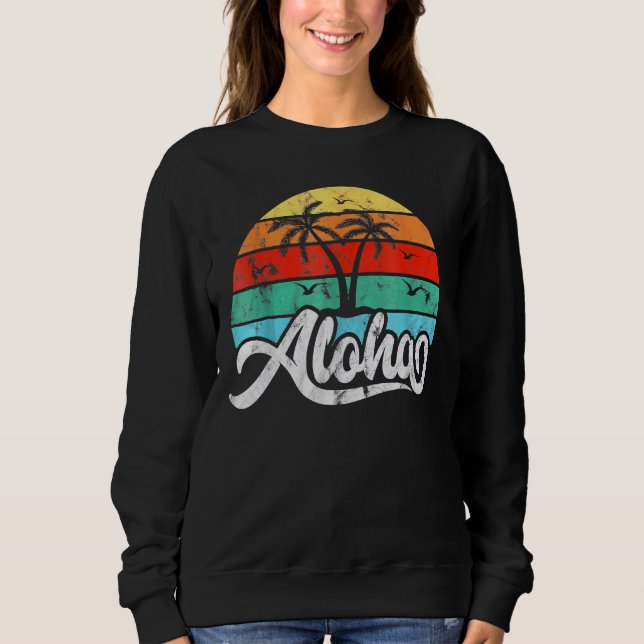 Sudadera tabla de surf Aloha Hawaii Hawaii (Anverso)