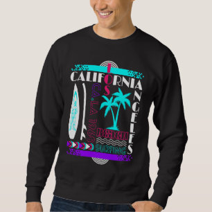 Sudadera Tabla de surf Playa California Surf Retro Windsurf