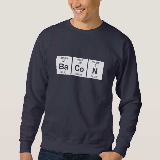 Sudadera Tabla periódica de BaCoN (Anverso)