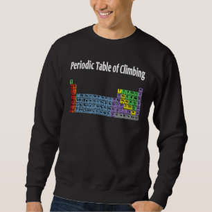 Sudadera Tabla Periódica De Escalada De Roca En Bouldering