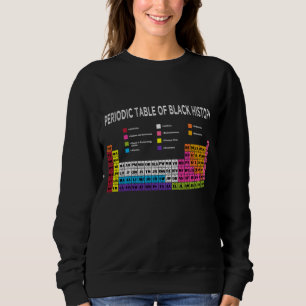 Sudadera Tabla Periódica De Historia Negra Afroamericana