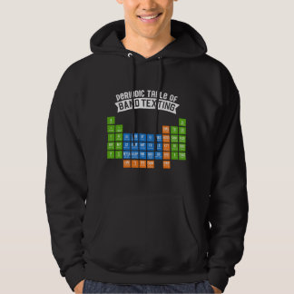 Sudadera Tabla periódica de la banda de texto de Marching B