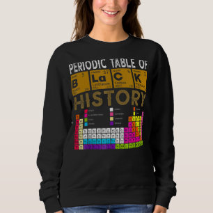 Sudadera Tabla Periódica de la Historia Negra, Afroamerican