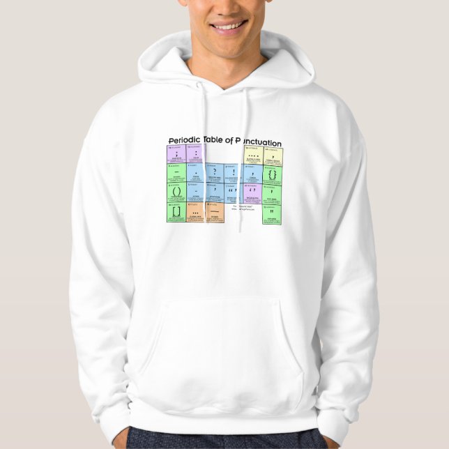 Sudadera Tabla periódica de puntuación Hoodie (Anverso)