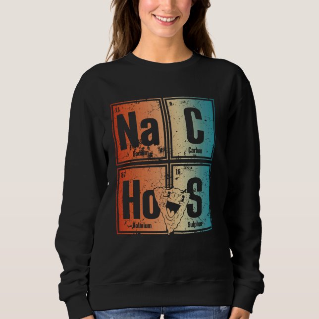 Sudadera Tabla Periódica Inspirar Elementos De Diversión Le (Anverso)