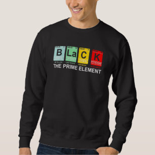Sudadera Tabla Periódica Negra El Primer Elemento Histo Neg