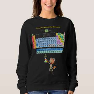 Sudadera Tabla periódica química de elementos Novedad Gráfi