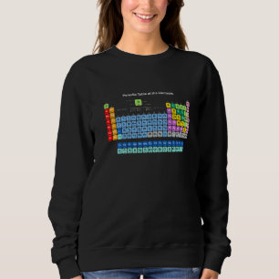 Sudadera Tabla Periódica Química De Elementos Novedad Gráfi