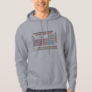 Sudadera TABLA PERIÓDICA según químicos orgánicos