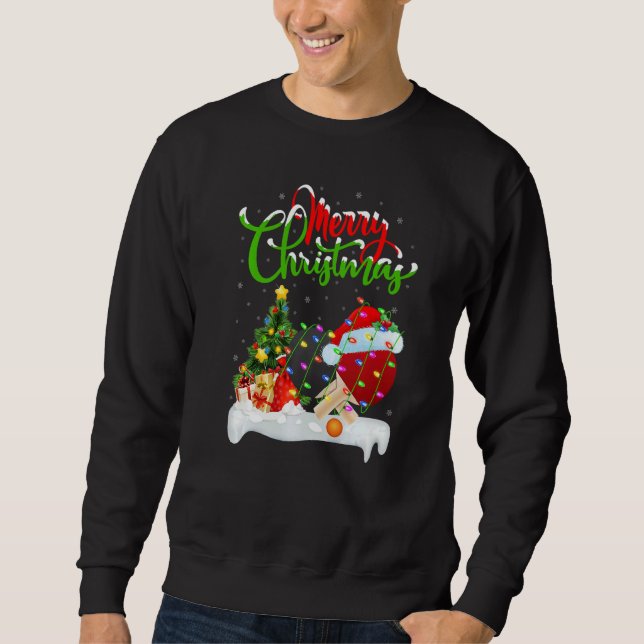 Sudadera Table Tennis  Xmas Decorations Table Tennis Christ (Anverso)