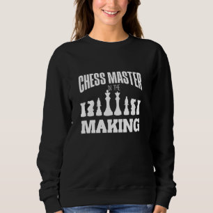 Sudadera Tablero de Ajedrez Maestro de Ajedrez en Formación